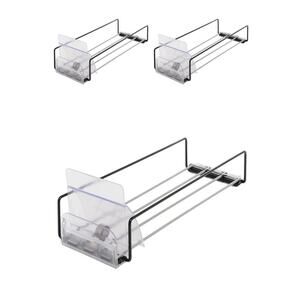 3 Trion Metal Expandable Wire Tray 17"L x 5"-10"W x 5.5"H Display Pusher Retail